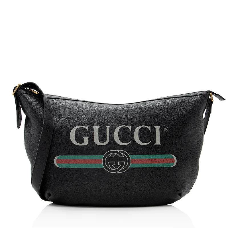 Gucci Calfskin Half Moon Hobo (SHF-20677)