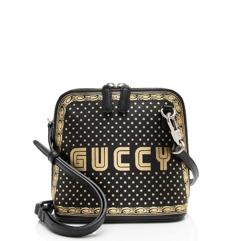 Gucci Calfskin Star Print Guccy Mini Shoulder Bag (SHF-bf5g9D)