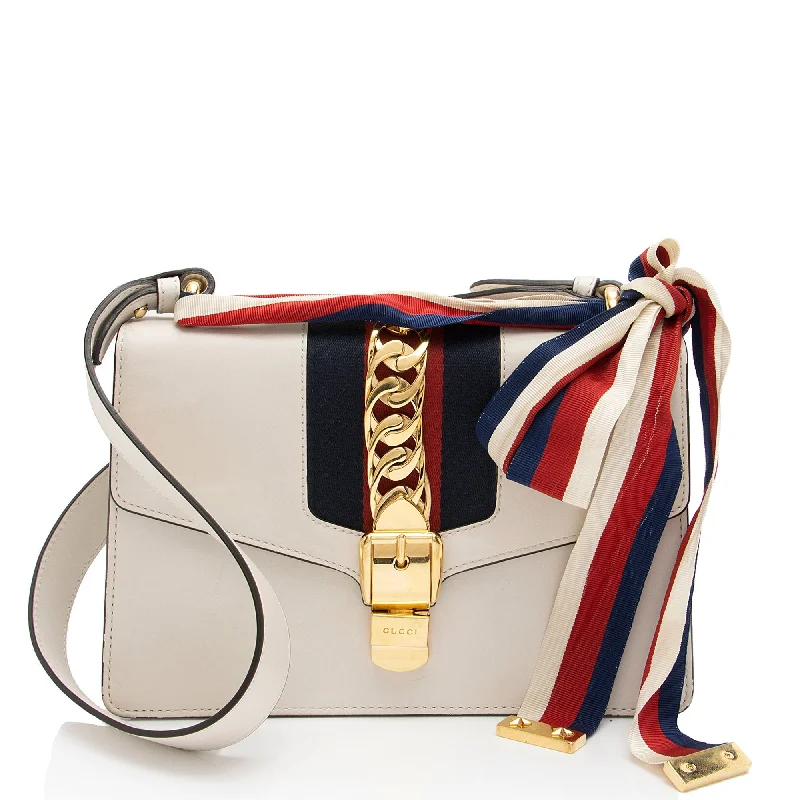 Gucci Calfskin Sylvie Small Shoulder Bag (SHF-zJc6rU)