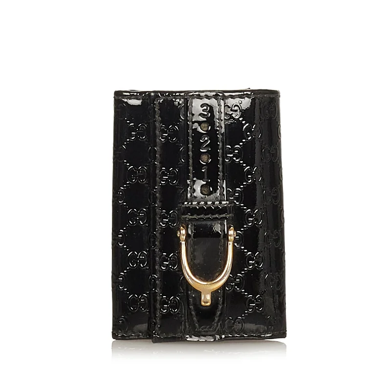 Gucci Microguccissima Nice Patent Leather Key Holder (SHG-25188)