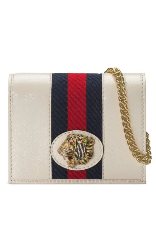 White Rajah Chain Card Case Wallet