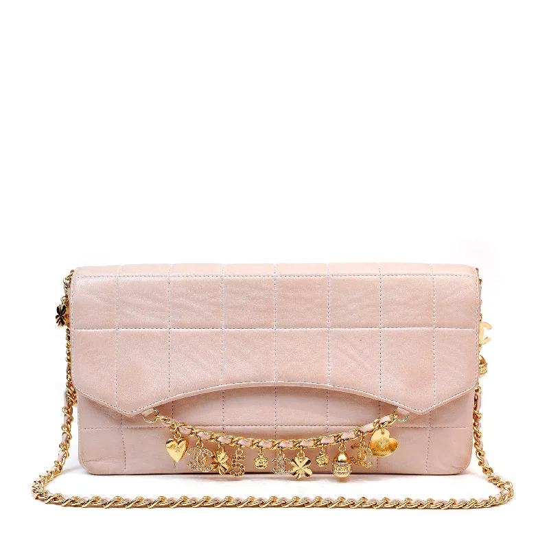 Chanel Blush Lambskin w/ Gold Charms