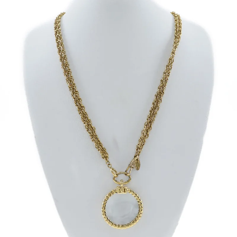 Chanel CHANEL Loupé Necklace Double Chain Vintage G    106.5g Loupe  Secondary