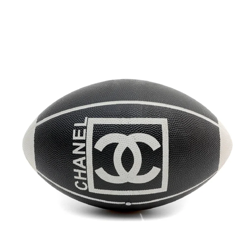 Chanel Game Series Black & White Football/Rugby Ball