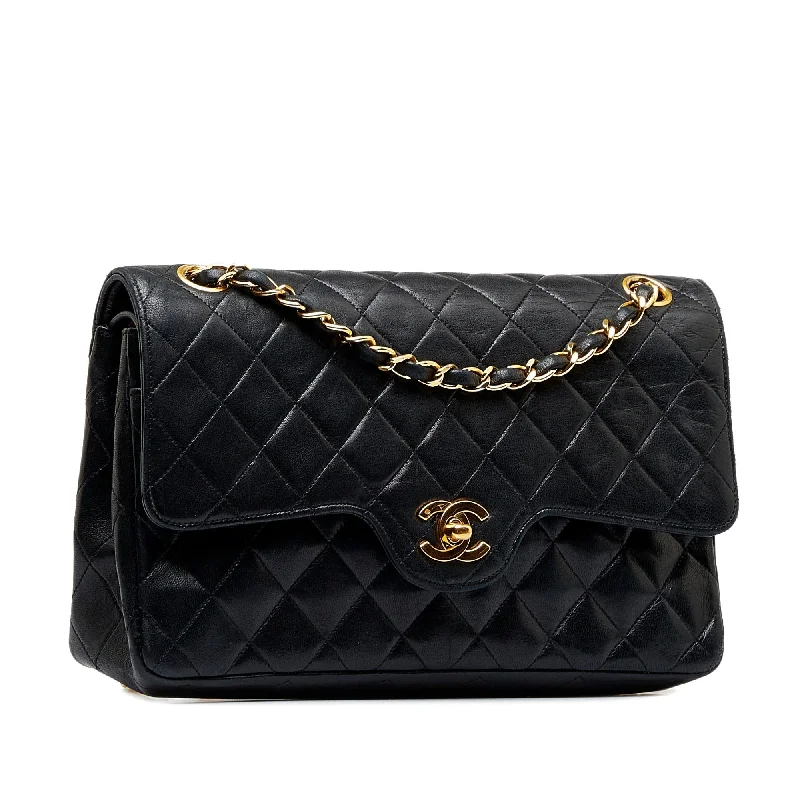 CHANEL Quilted Lambskin Double Flap Bag