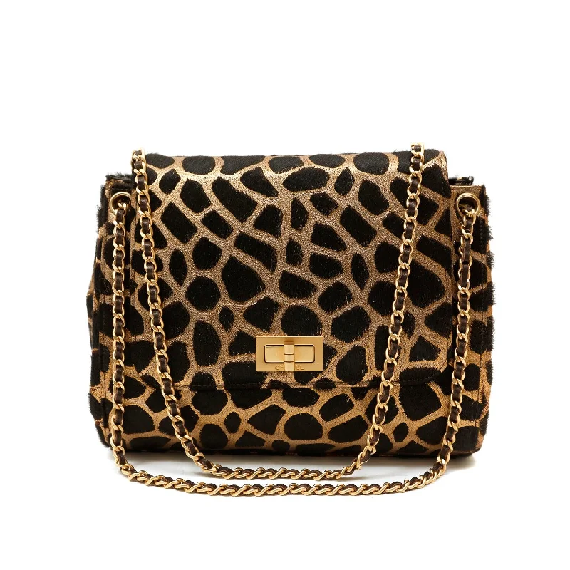 Chanel Black and Gold Giraffe Pattern Limited Edition