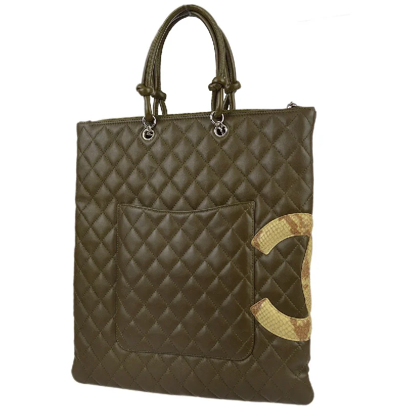 Chanel 2004-2005 Calfskin Cambon Ligne Tote Handbag