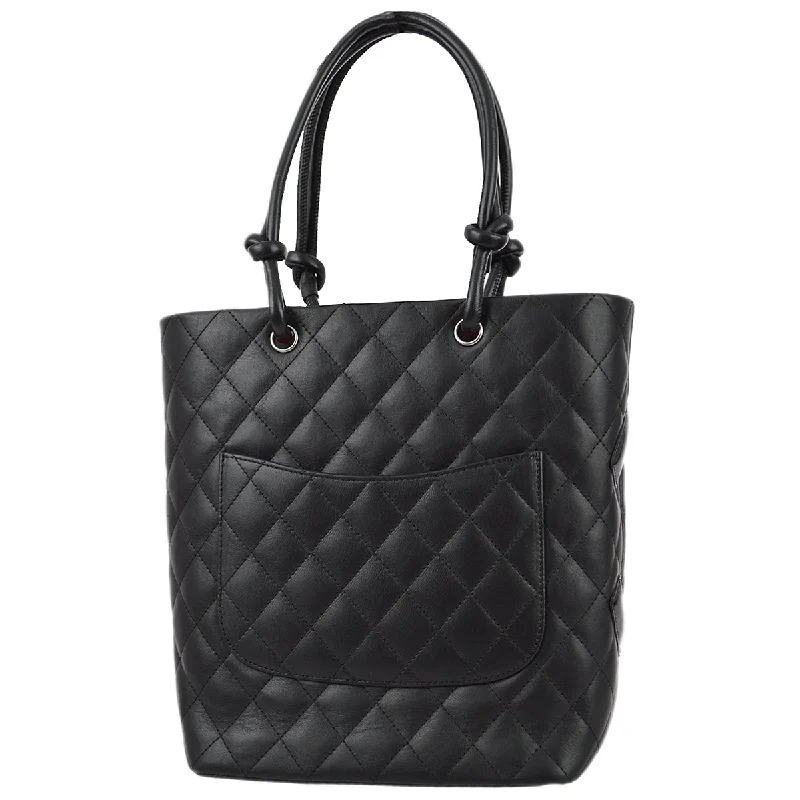 Chanel 2009-2010 Black Calfskin Cambon Ligne Tote Handbag