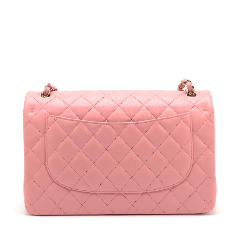 CHANEL DECAMATRASE 30  Caviar S Single Flap Double Chain Bag Pink G  A58600