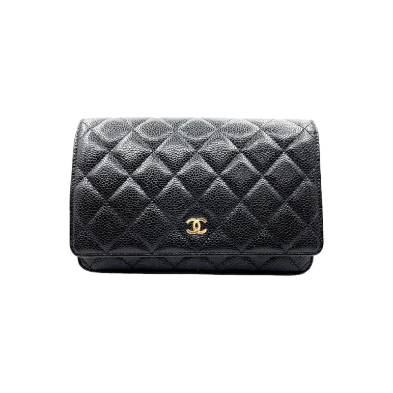 Wallet On Chain WOC Caviar Quilted Black GHW