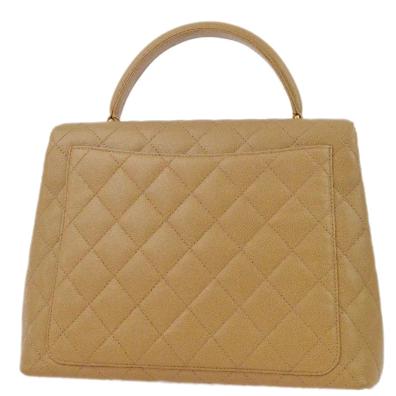 Chanel Beige Caviar Kelly Handbag