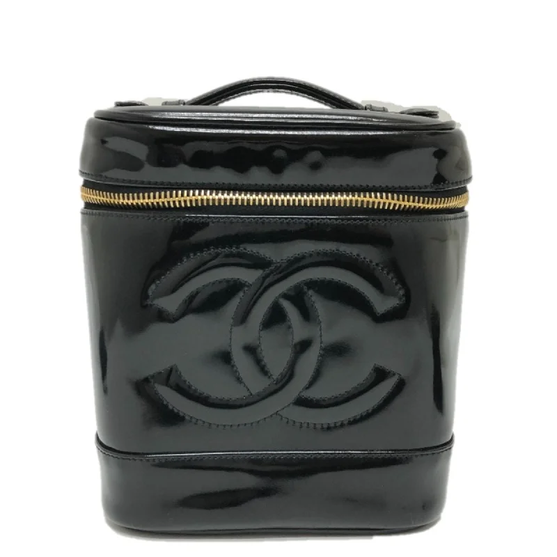 Chanel A01998 Vertical vanity bag Hand Bag Black GoldHardware