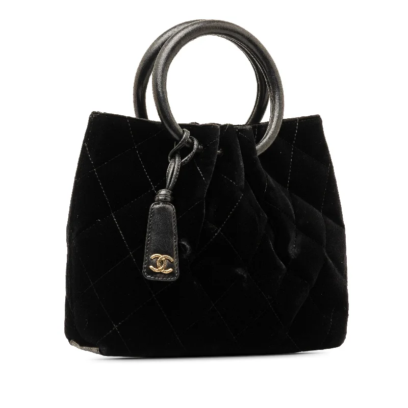 CHANEL Velvet Ring Handle Bag