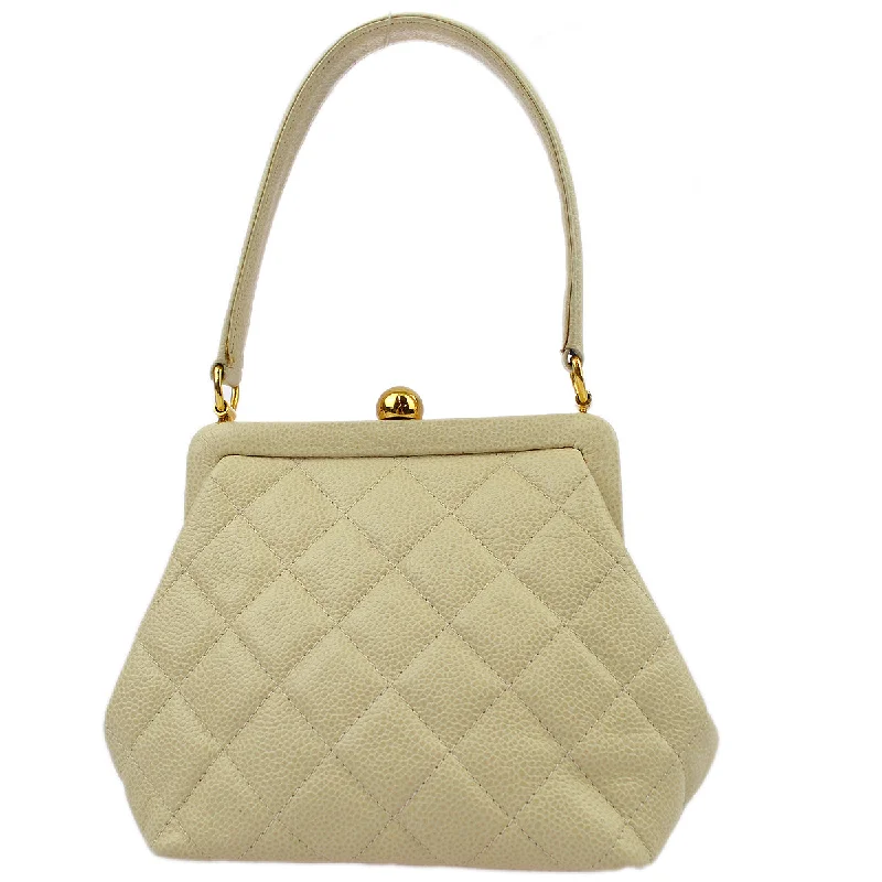 Chanel Beige Caviar Handbag