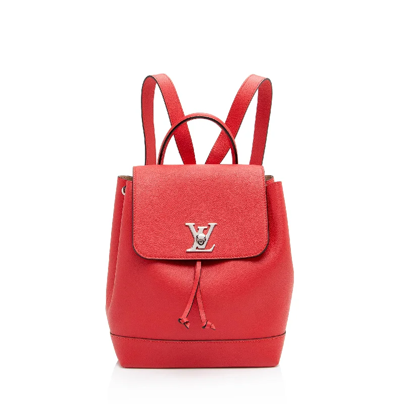 Louis Vuitton Calfskin Lockme Backpack (SHF-yDS0bL)