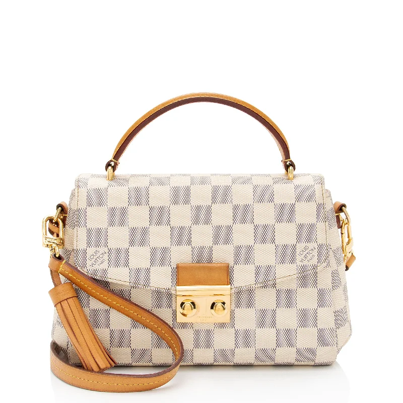 Louis Vuitton Damier Azur Croisette Shoulder Bag (SHF-8mbXF1)