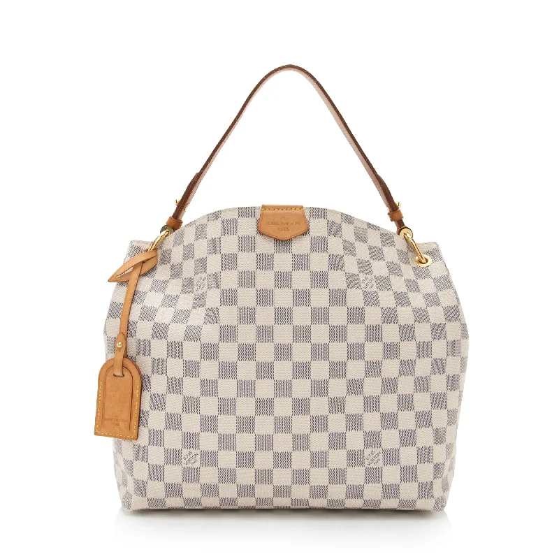 Louis Vuitton Damier Azur Graceful PM Hobo (SHF-4ndFPX)