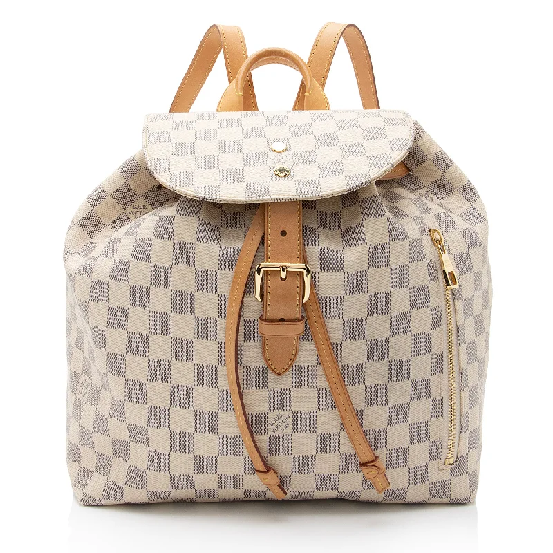 Louis Vuitton Damier Azur Sperone Backpack (SHF-moHJbt)