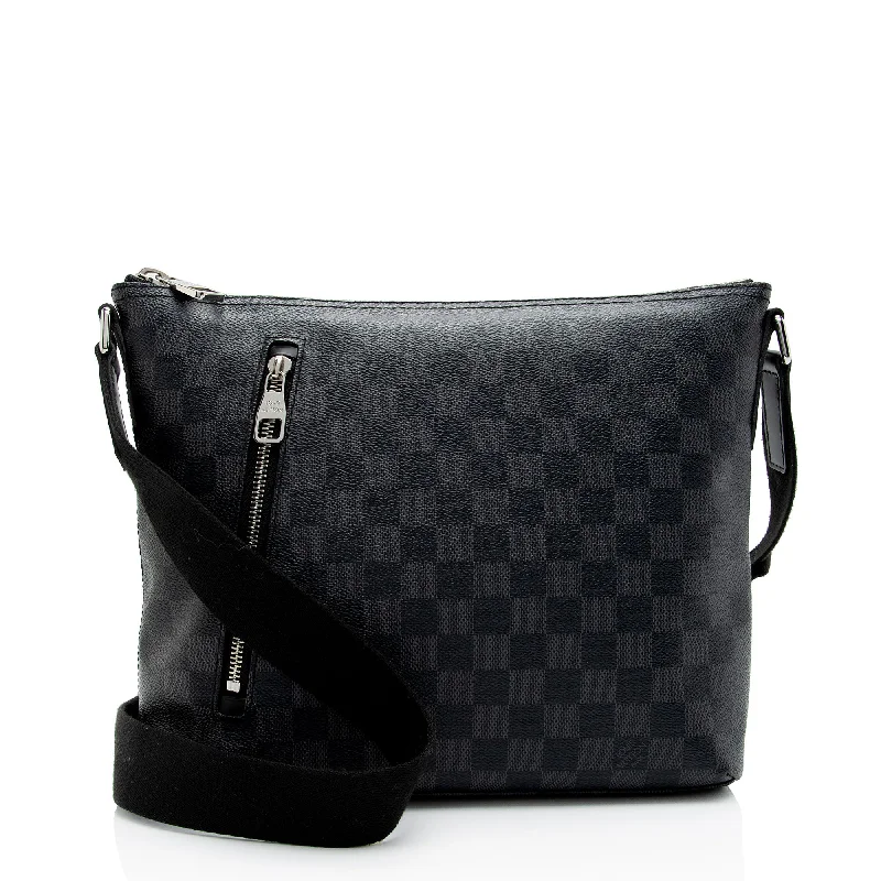 Louis Vuitton Damier Graphite Mick PM Shoulder Bag (SHF-qt5YT5)