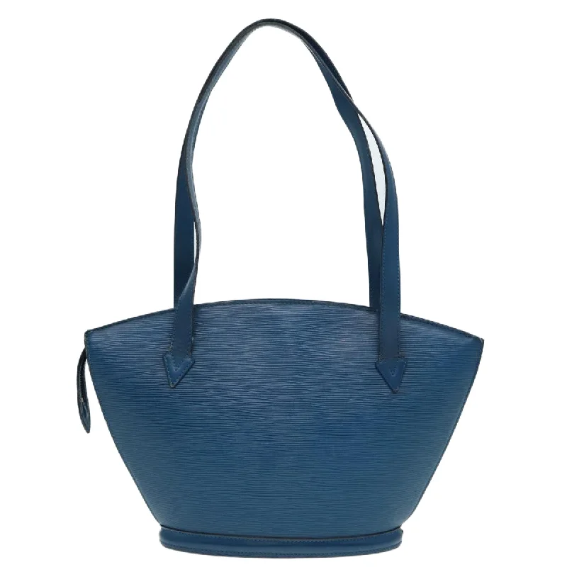 LOUIS VUITTON Epi Saint Jacques Poignees Long Hand Bag Blue M52265 ki4730