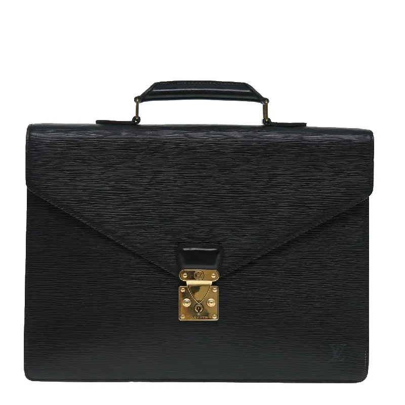 LOUIS VUITTON Epi Serviette Conseiller Briefcase Black M54422 LV bs17184