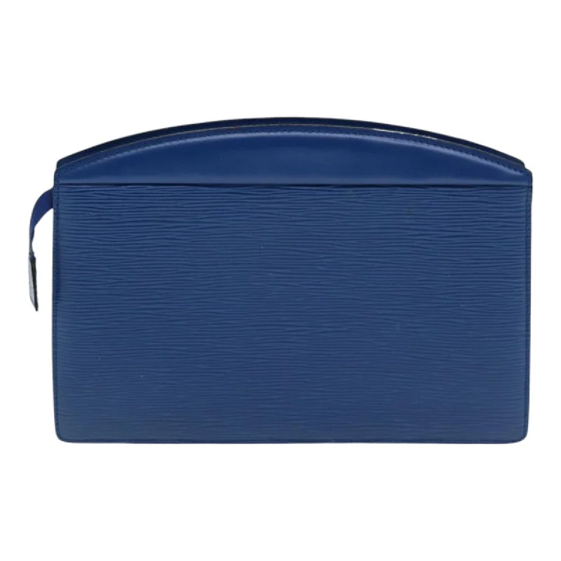 LOUIS VUITTON Epi Trousse Crete Pouch Blue M48405 LV 85165