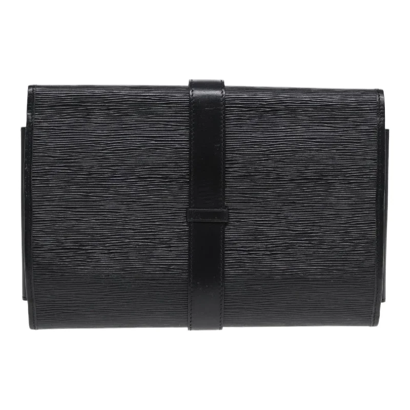 LOUIS VUITTON Epi Trousse Plant Clutch Bag Noir LV 84515