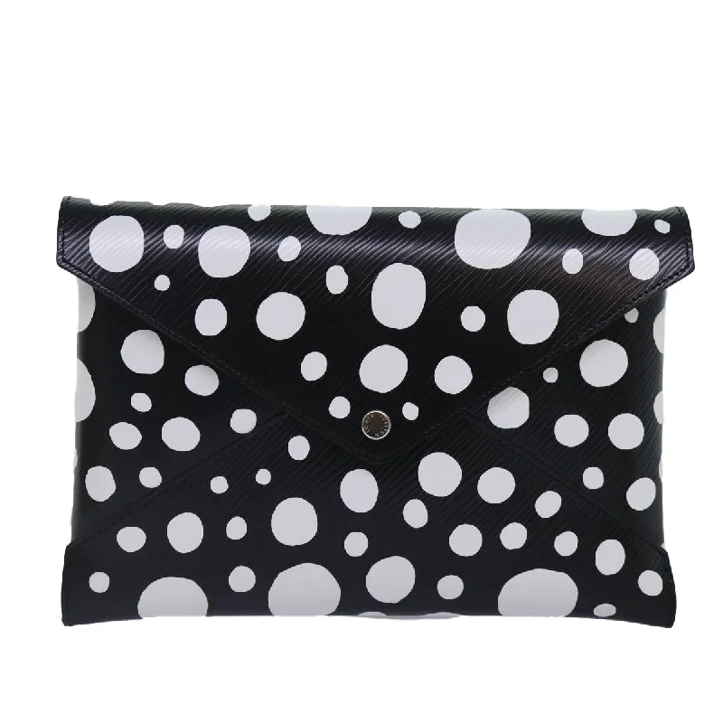 LOUIS VUITTON Epi Yayoi Kusama Pochette Kirigami Pouch Black M81959 86284S