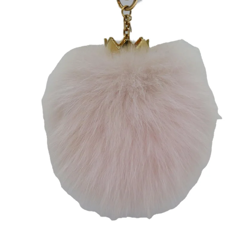 LOUIS VUITTON Fuzzy Bubble Key Holder Pink Gold M67371 LV 87735