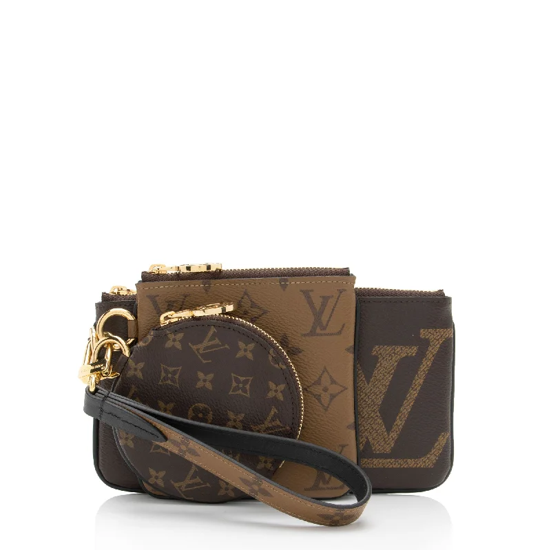 Louis Vuitton Giant Monogram Canvas Trio Pouch (SHF-Dv6Lrn)