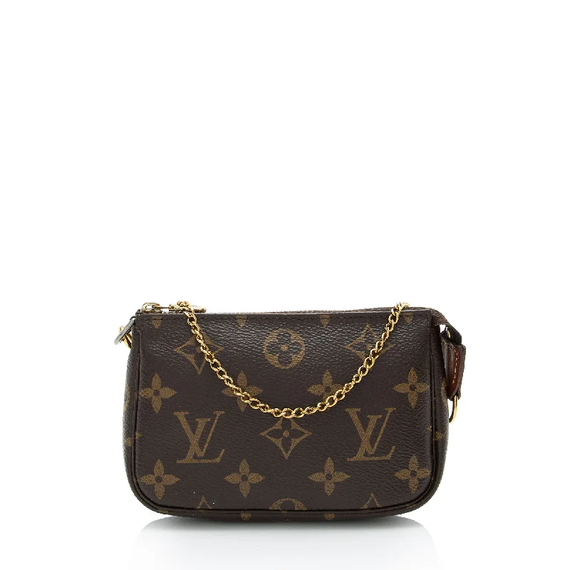 Louis Vuitton Monogram Canvas Mini Pochette Accessoires - FINAL SALE (SHF-IQRtfM)