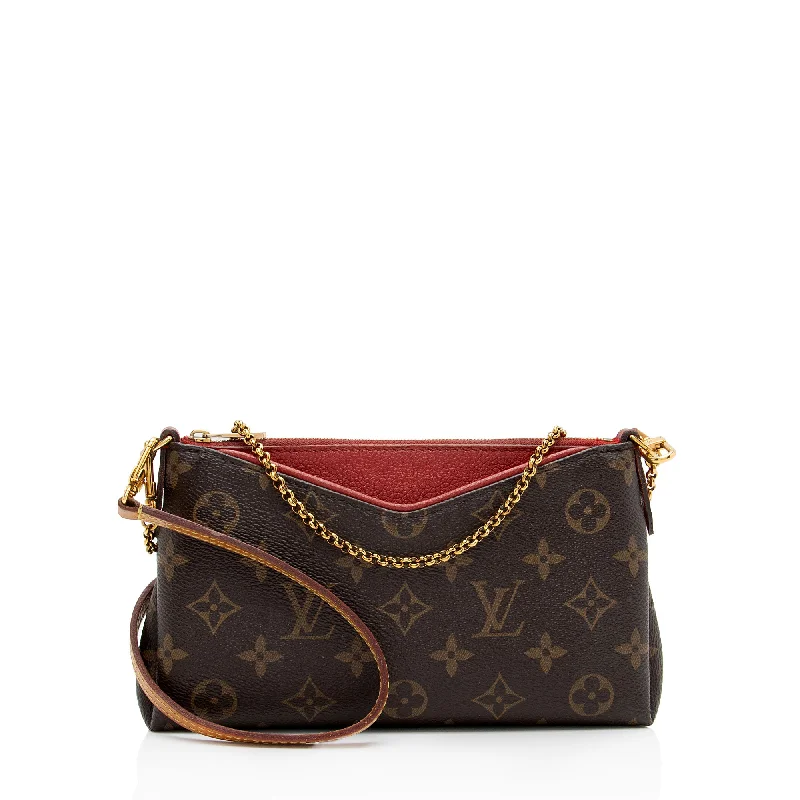 Louis Vuitton Monogram Canvas Pallas Clutch - FINAL SALE (SHF-OgqvvG)