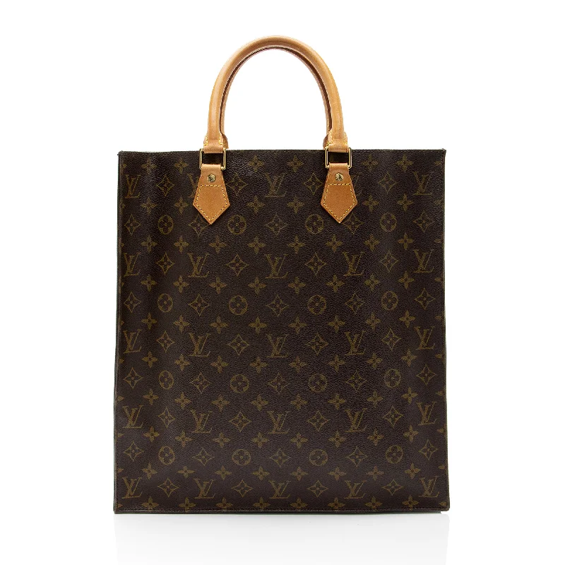 Louis Vuitton Vintage Monogram Canvas Sac Plat Tote (SHF-wc7X4x)