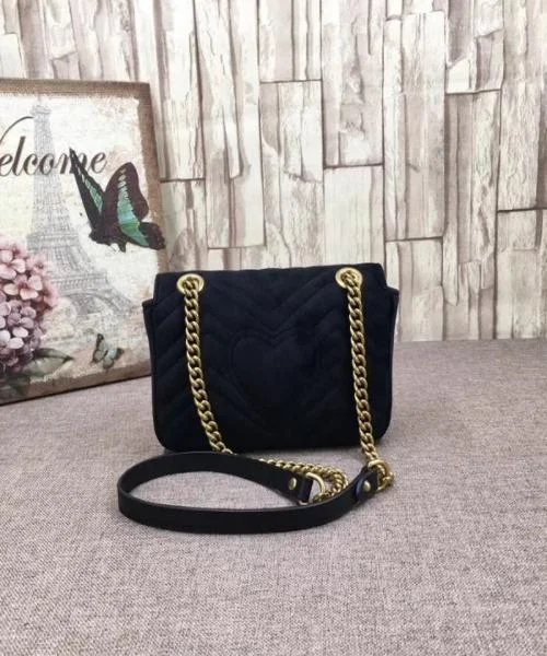 Gucci GG Marmont Embroidered VeLouis Vuittonet Mini Bag Blooms