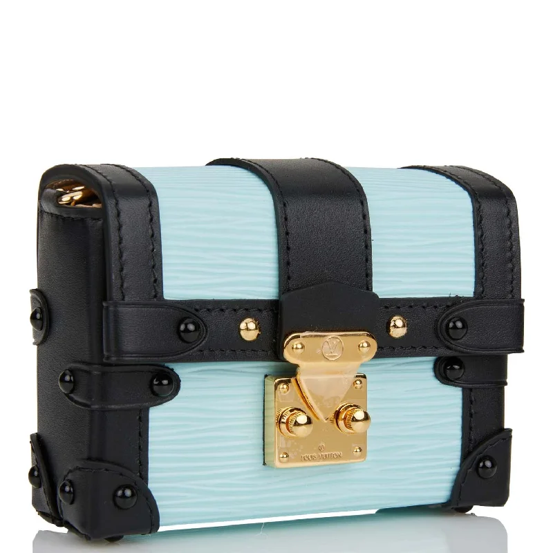 Louis Vuitton Light Blue Epi Mini Essential Trunk Bag