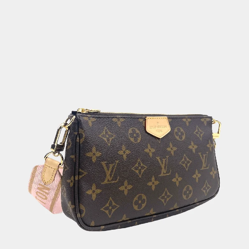 LOUIS VUITTON Pouchette w/Canvas Strap