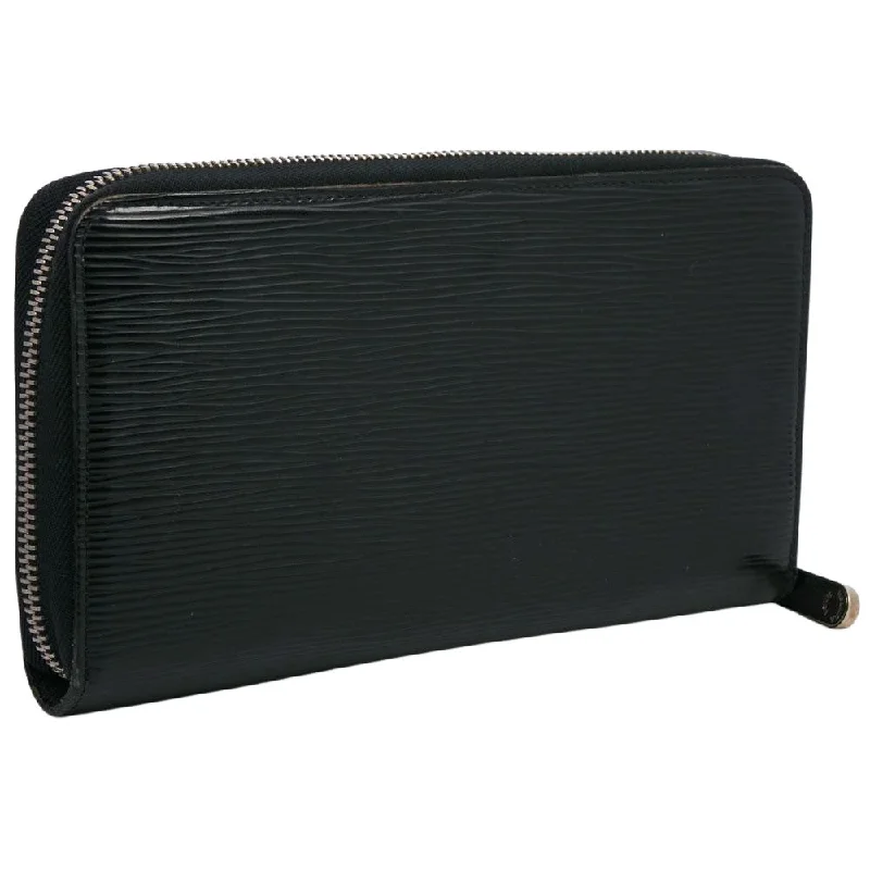 Louis Vuitton Black Leather Zippy organizer wallet accessories