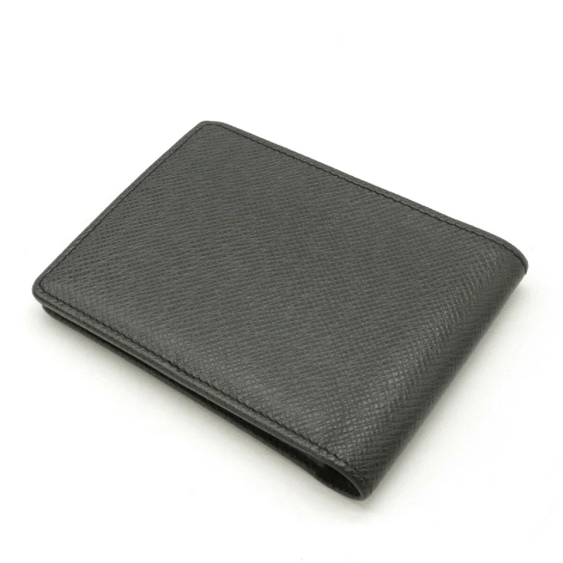 Louis Vuitton Black Leather PORTEFEUILLE MULTIPLE wallet accessories