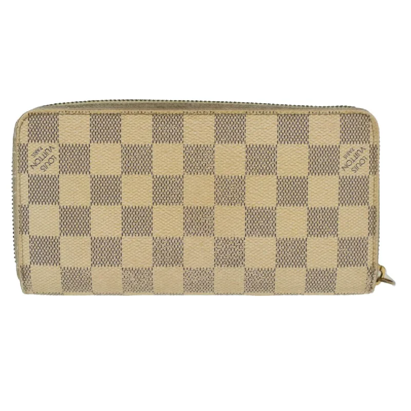 LOUIS VUITTON Damier Azur Zippy Wallet Long Wallet N60019 LV Auth th3379