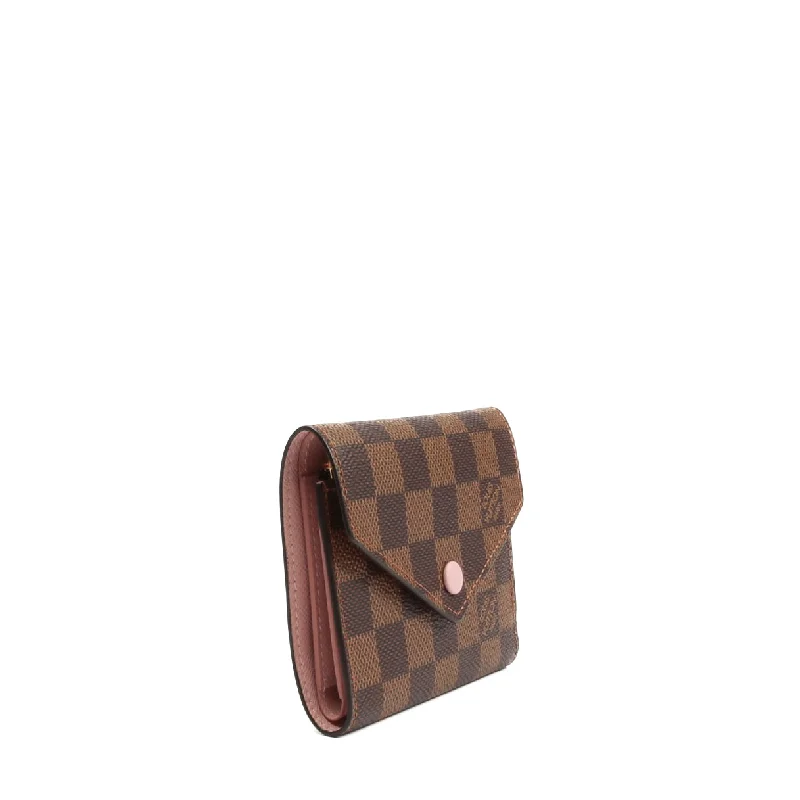 LOUIS VUITTON Damier Ebene Victoire Compact Wallet