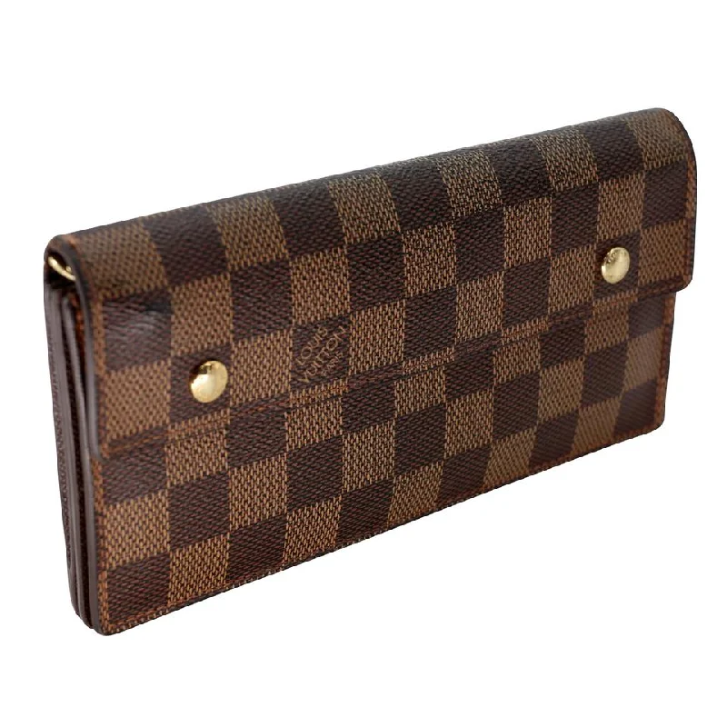 Louis Vuitton Damier GM Accordion Moto Chain Long Travel Wallet LV-W0209N-0009