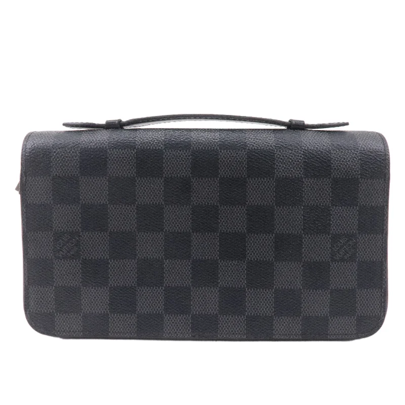 Louis Vuitton Damier Graphit Zippy Wallet XL Gray Black N4150