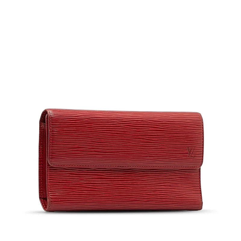 Louis Vuitton Epic Port-Trezor International Long Wallet M63387 Castilian Red Leather  Louis Vuitton