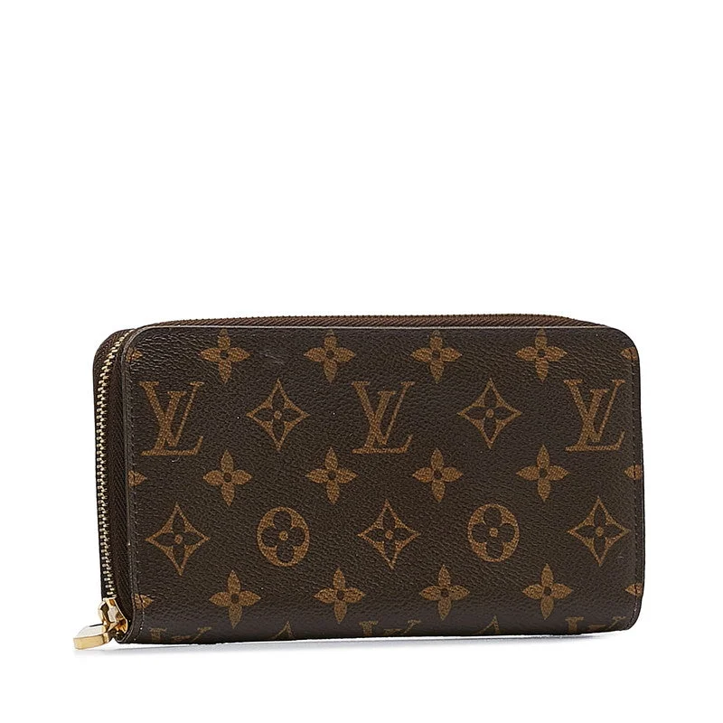 Louis Vuitton Monogram Jeep Wallet Roundfather Long Wallet M41894 Brown Rose Valerie PVC Leather Ladies Louis Vuitton