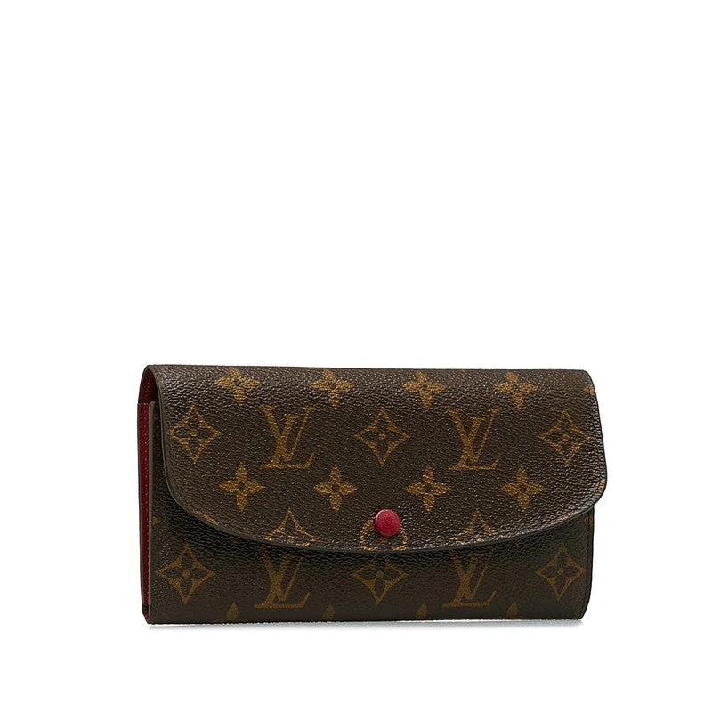 Louis Vuitton Monogram Portfolio — Emily Long Wallet M60697 Fushai Brown PVC Leather  Louis Vuitton