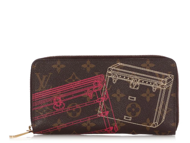 Louis Vuitton Monogram Inventeur Trunks & Locks Zippy Wallet