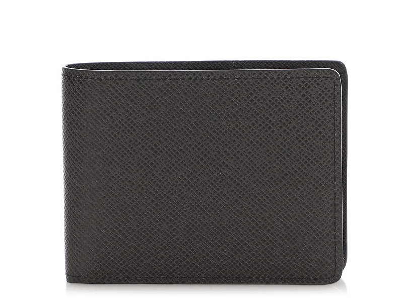 Louis Vuitton Black Leather Bifold Wallet