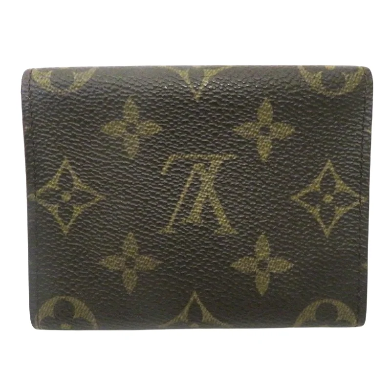 Louis Vuitton Brown Canvas Card case wallet accessories